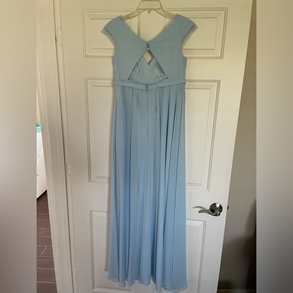 Azazie Jeneva Sky Blue Bridesmaid Dress - Picture 6 of 8